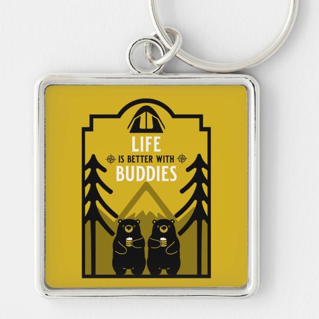 Bears And Beer Canada Key Ring (Front)