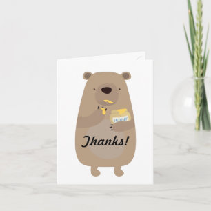 Bears and Bees Thank You Card