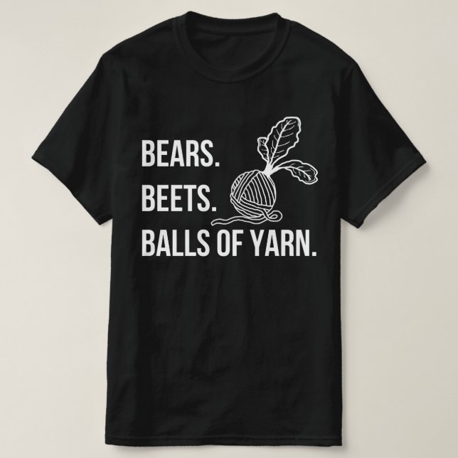 Bears Beets Balls of Yarn - Men's Tee (Design Front)