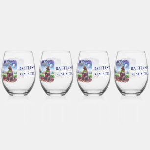 Bears, Beets Stemless Wine Glass