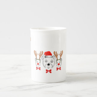 Bears Christmas Bone China Mug
