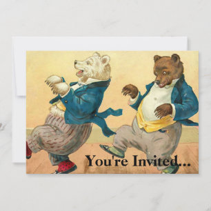 Bears Dancing Invitation