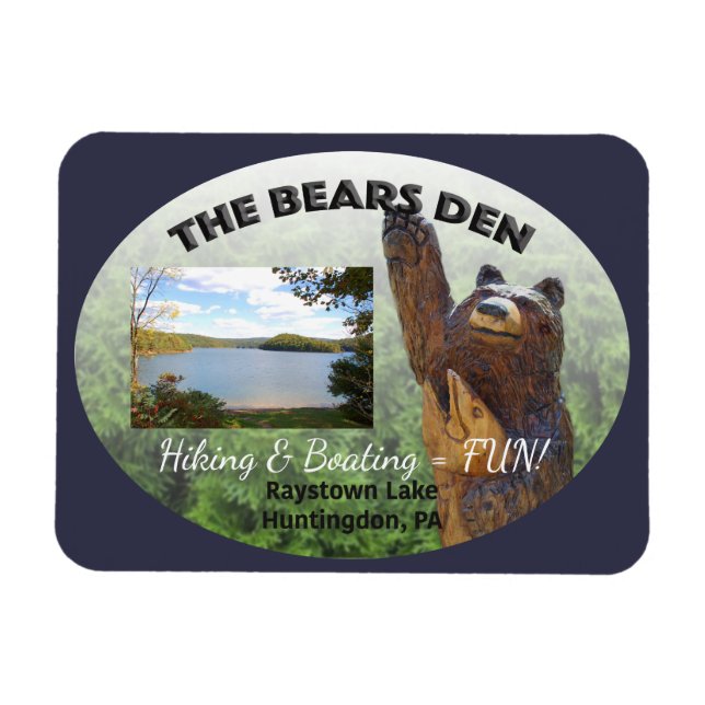 Bears Den Customisable Magnet (Horizontal)