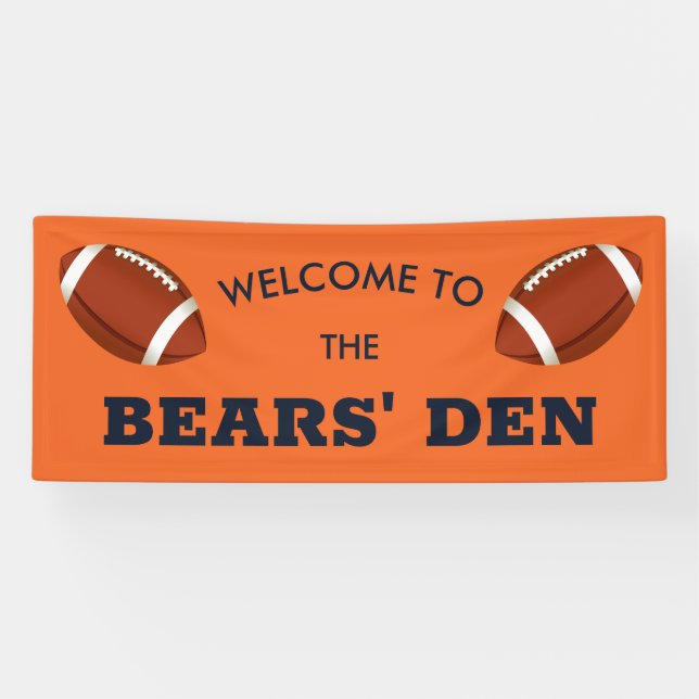 Bears Den Football Banner (Horizontal)