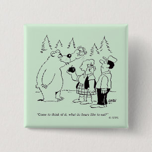 Bears Dinner 15 Cm Square Badge