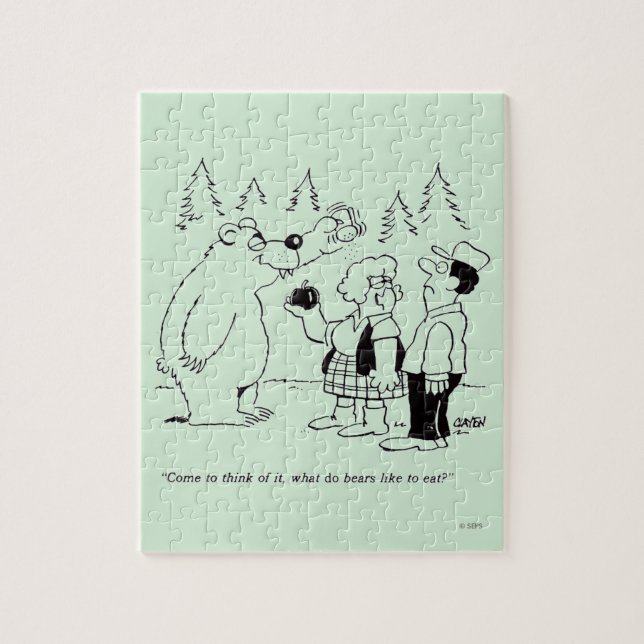 Bears Dinner Jigsaw Puzzle (Vertical)