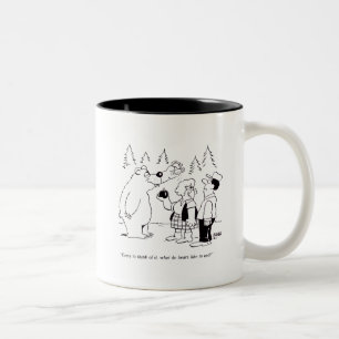 Bears Dinner Two-Tone Coffee Mug