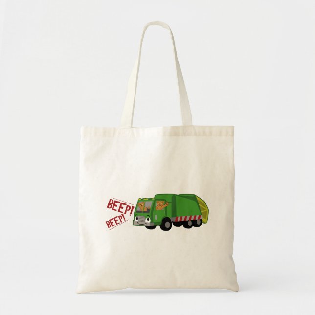 Bears Driving a Trash Truck Tote Bag (Front)