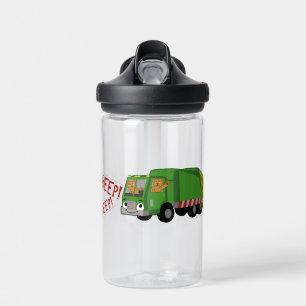 Bears Driving a Trash Truck  Water Bottle