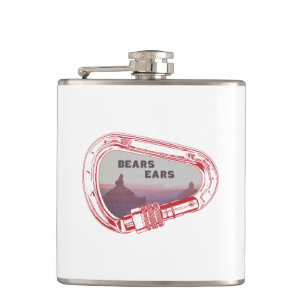 Bears Ears Climbing Carabiner Hip Flask