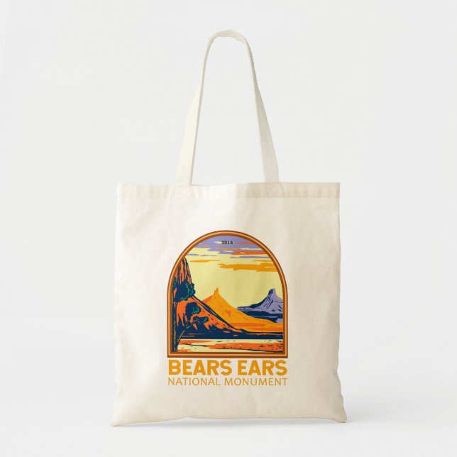 Bears Ears National Monument Utah Retro  Tote Bag (Front)
