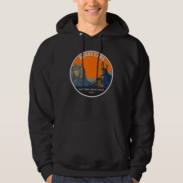 Bears Ears National Monument Utah Vintage  Hoodie (Front)