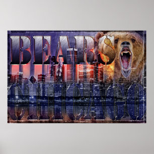 Bears Football Poster