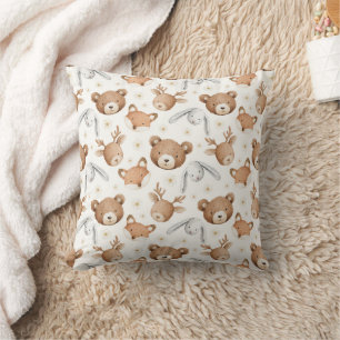 Bears Foxes Bunnies Deer Cushion