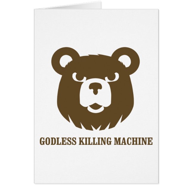 bears godless killing machines humour funny tshirt (Front)