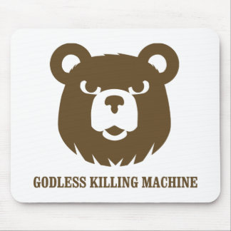 bears godless killing machines humour funny tshirt mouse mat