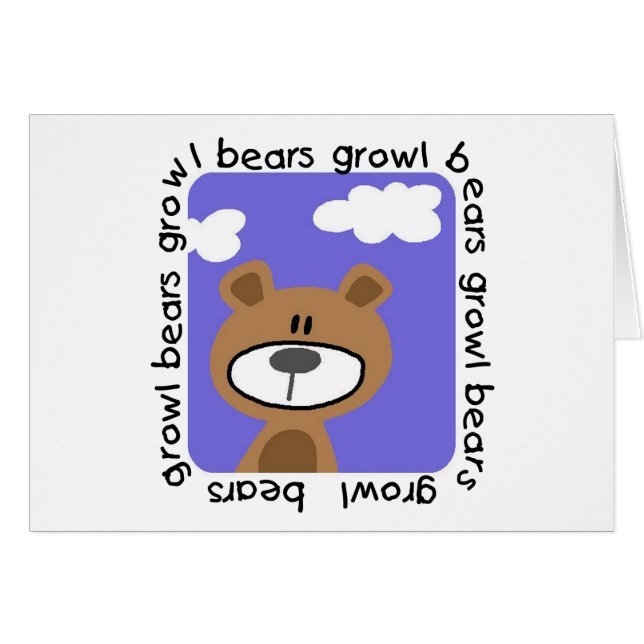 Bears Growl Tshirts and Gifts (Front Horizontal)