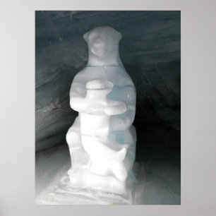 Bears in ice poster