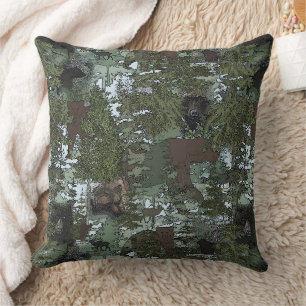 Bears in the Beautiful Woods Cushion