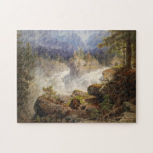 Bears in the Woods by Georg Saal Vintage Jigsaw Puzzle