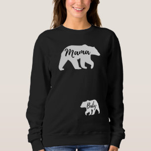 Bears Mother Baby Pregnancy Announcement Maternit Sweatshirt