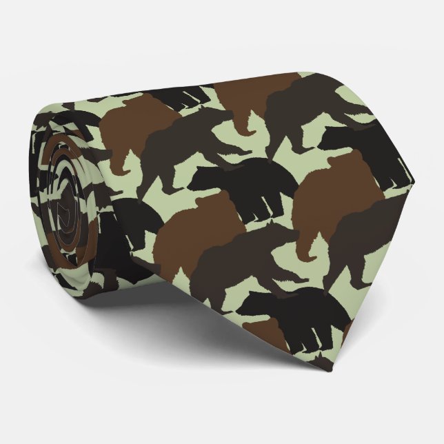 Bears Neck Tie (Rolled)