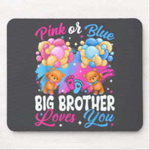 Bears Nk Or Blue Big Brother Loves You Gender Reve Mouse Mat