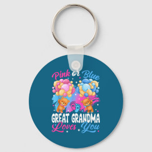 Bears Nk Or Blue Great Grandma Loves You Gender Re Key Ring