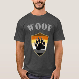 Bears Pride flag Bear Paw Woof T-Shirt