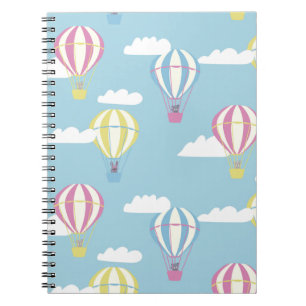 Bears & Rabbit Hot Air Balloon Day Out Notebook