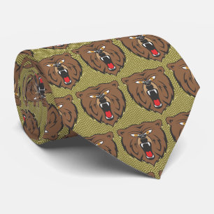 Bears Team Mascot Football Necktie
