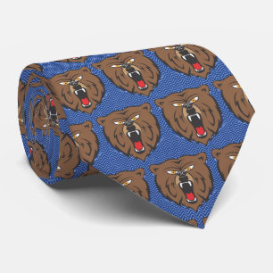Bears Team Mascot Football Necktie