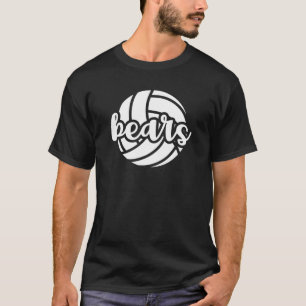 Bears Volleyball Team Mascot School Spirit Game Da T-Shirt
