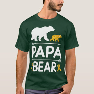 Bears Walking Together Papa Grandpa Grandson Daugh T-Shirt