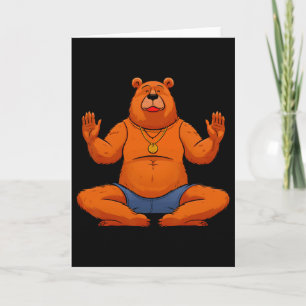 Bears Yogayogi Bear  Card