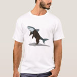 Bearshark T-Shirt<br><div class="desc">I don't know where it lives but the bearshark seems to be a crossbreed of a grizzly bear and a great white shark... </div>