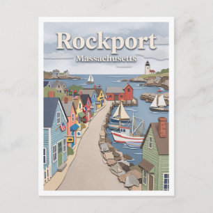 Bearskin Neck Rockport Massachusetts Postcard