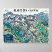 Beartooth Highway Map