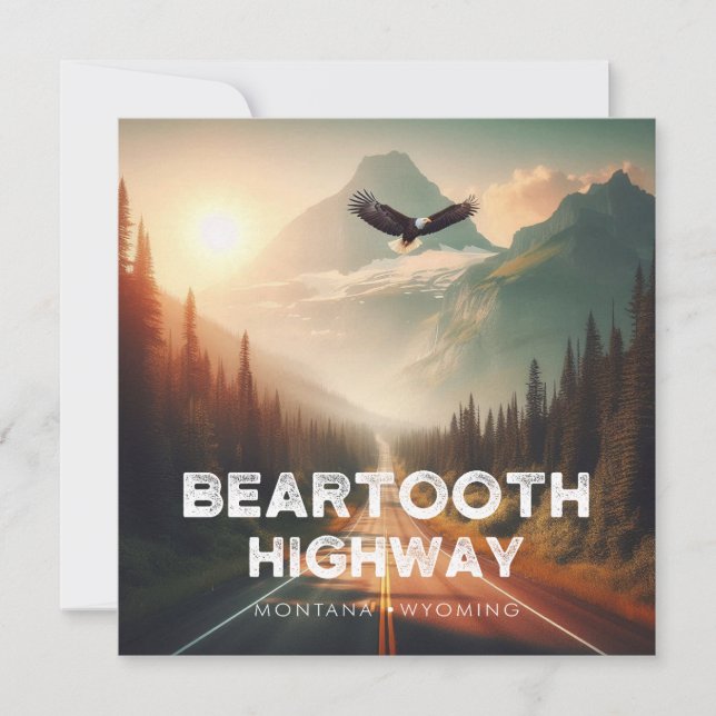 Beartooth Highway Montana Wyoming Eagle (Front)