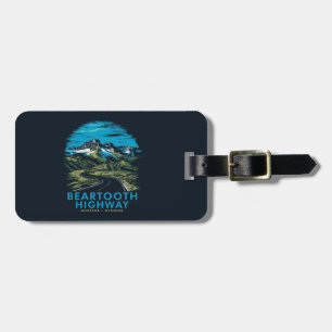 Beartooth Highway Montana Wyoming Vista Luggage Tag
