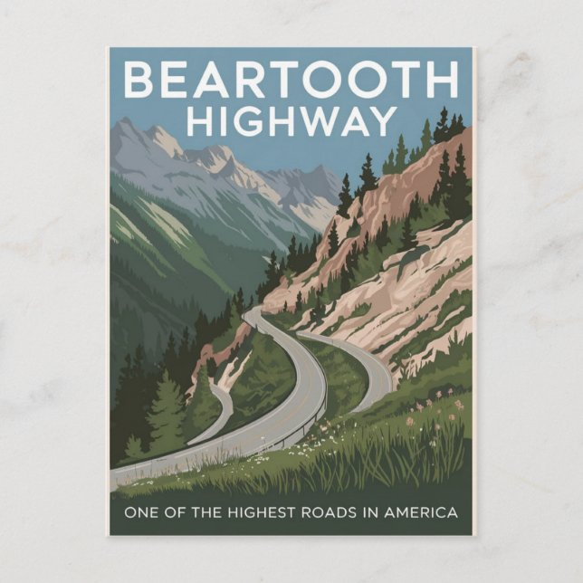 Beartooth Highway  Postcard (Front)