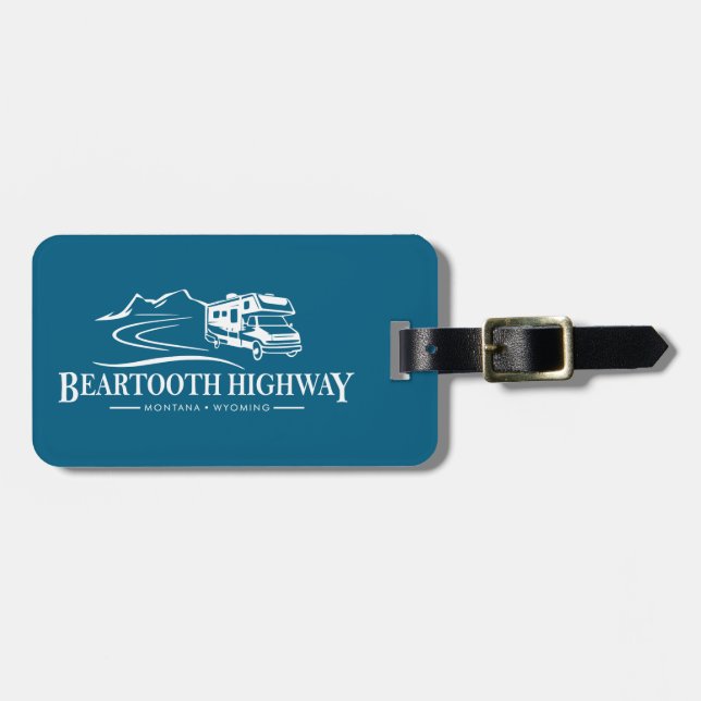 Beartooth Highway Recreational Vehicle Luggage Tag (Front Horizontal)
