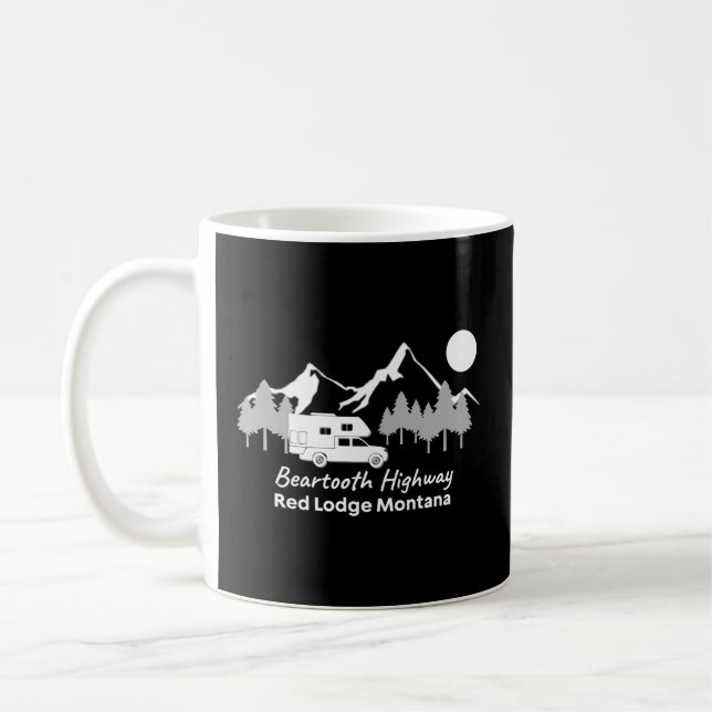 Beartooth Highway Red Lodge Montana Truck Camper Coffee Mug (Left)