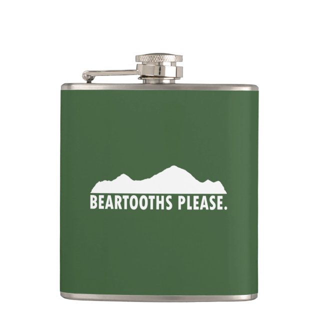 Beartooths Please Hip Flask (Front)