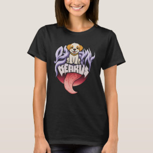 Bearus Cute Dog Tongue Out Cartoon T-Shirt