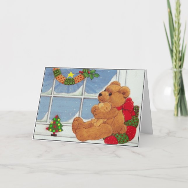 Beary Christmas Holiday Card (Front)