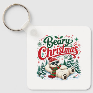 Beary Christmas Key Ring
