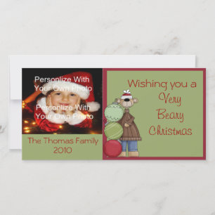 Beary Christmas Photo Card