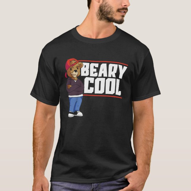 Beary Cool Bear Lover Wildlife Animal Bear 1 T-Shirt (Front)