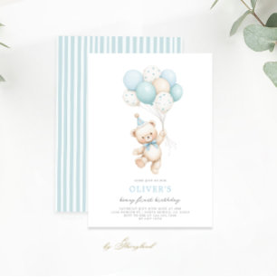 Beary First Birthday Invitation